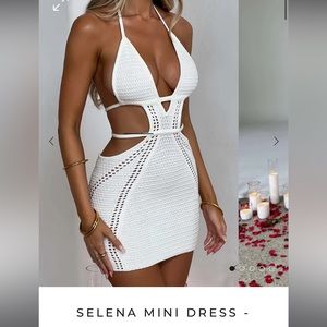 BABYBOO FASHION SELENA MINI DRESS WHITE WORN ONCE